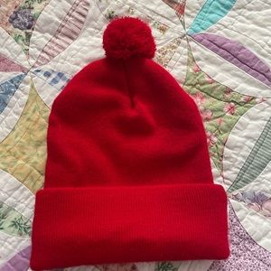 Red beanie